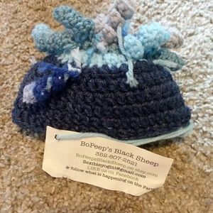 Hand knit octopus beanie
